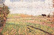 Camille Pissarro Ploughing at Eragny oil painting artist